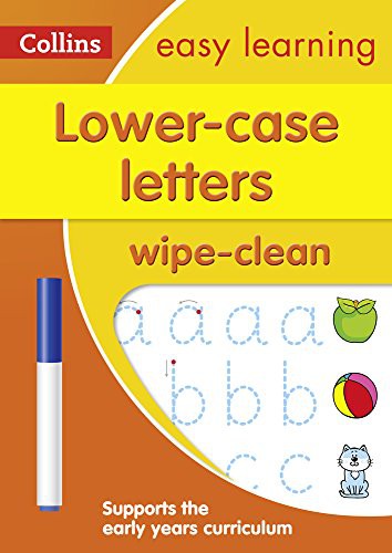 Lower Case Letters Wipe-Clean